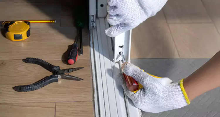 Backyard Sliding Door Track Repair in Apopka, FL