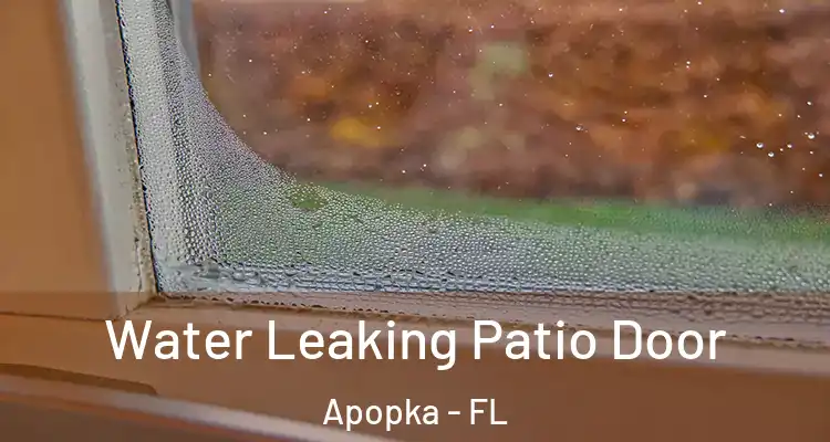 Water Leaking Patio Door Apopka - FL